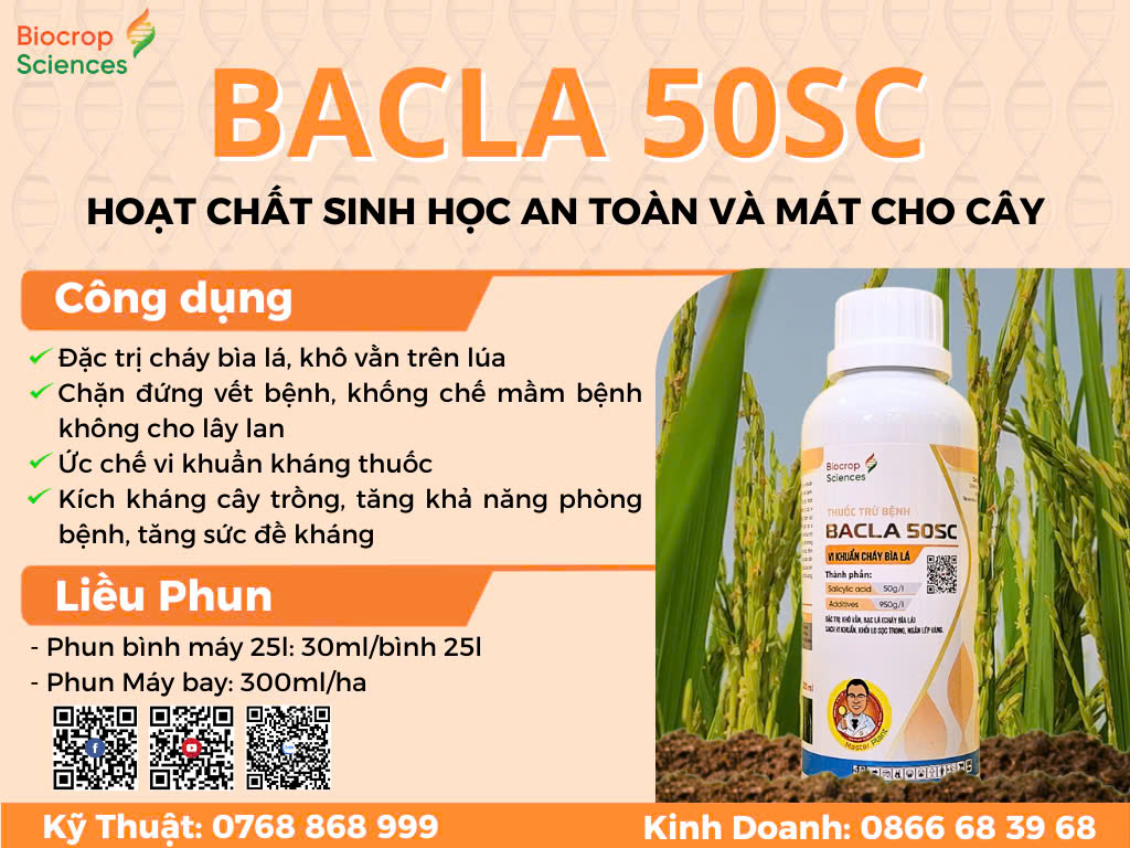 Công dụng của BACLA 50SC