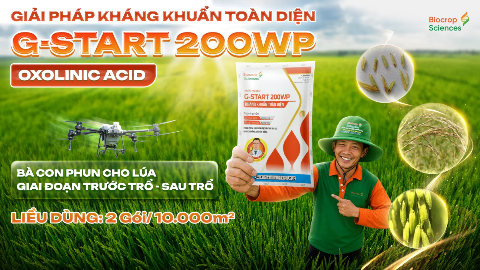 G-start 200WP - giải ph&aacute;p to&agrave;n diện quản l&yacute; vi khuẩn