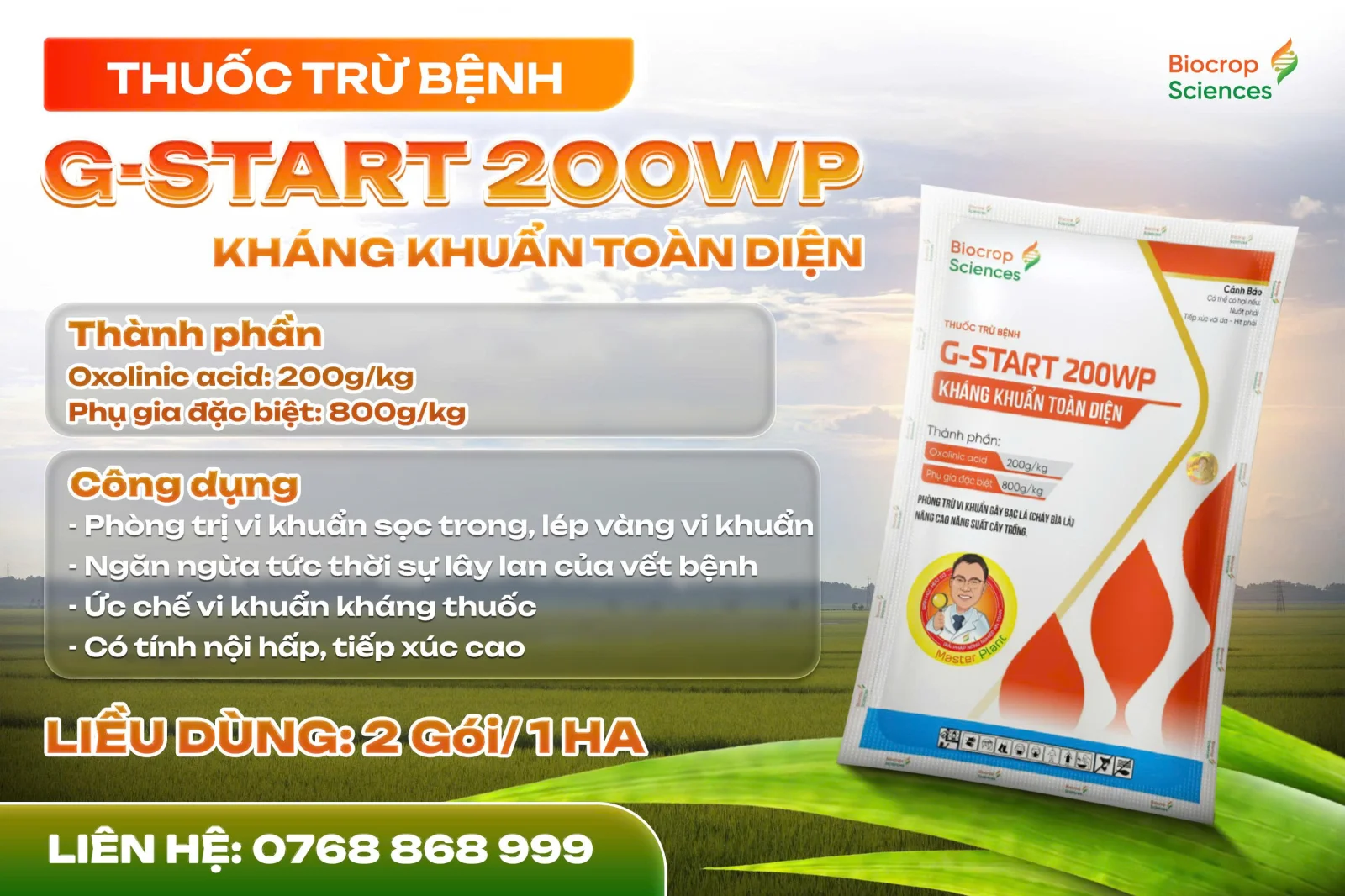 G-Start 200WP - giải ph&aacute;p quản l&yacute; hiệu quả vi khuẩn